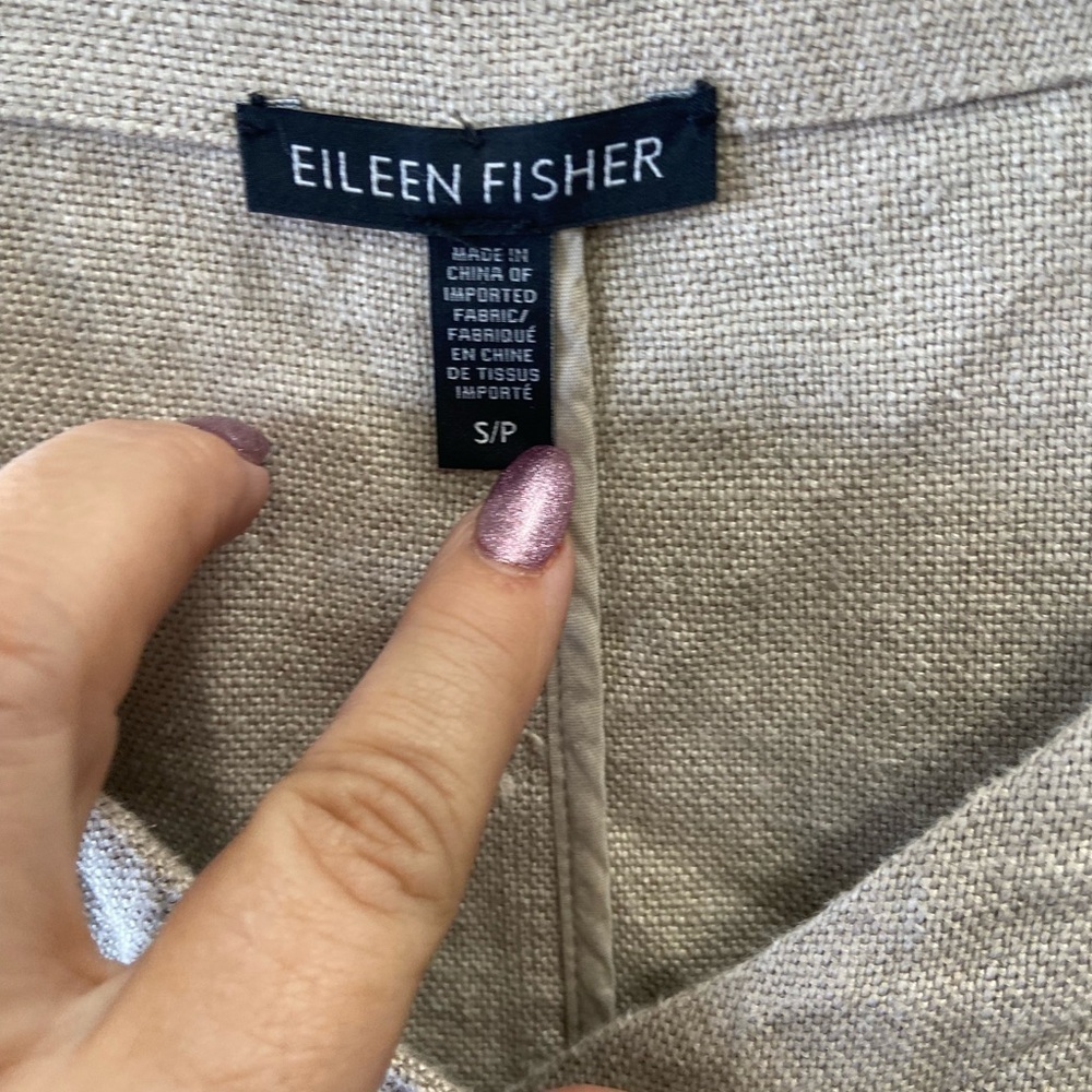 Eileen Fisher Small/Petite linen jacket - Chore Jacket $338 - Picture 5 of 6
